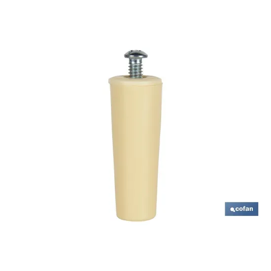 TOPE PERSIANA 60 MM MARFIL CON TORNILLO M-6