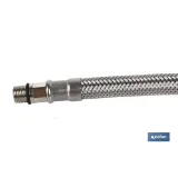 CONEXIÓN FLEXIBLE INOX M10x1 - H1/2 35 CM.