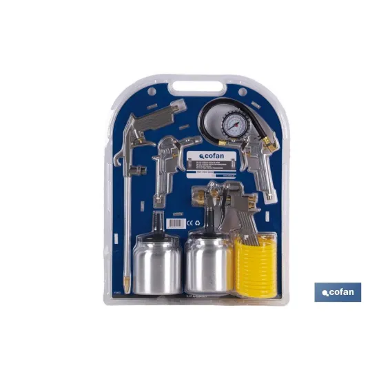 KITS 5 PIEZAS PISTOLAS NEUM.