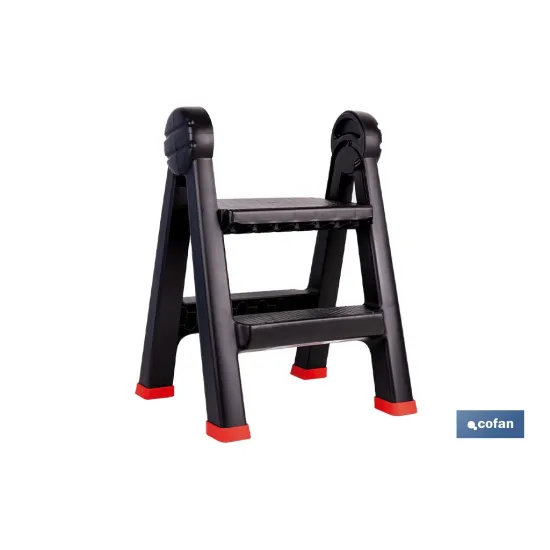 TABURETE ESCALERA 2 PELDAÑOS 470 X 435 X 630 MM