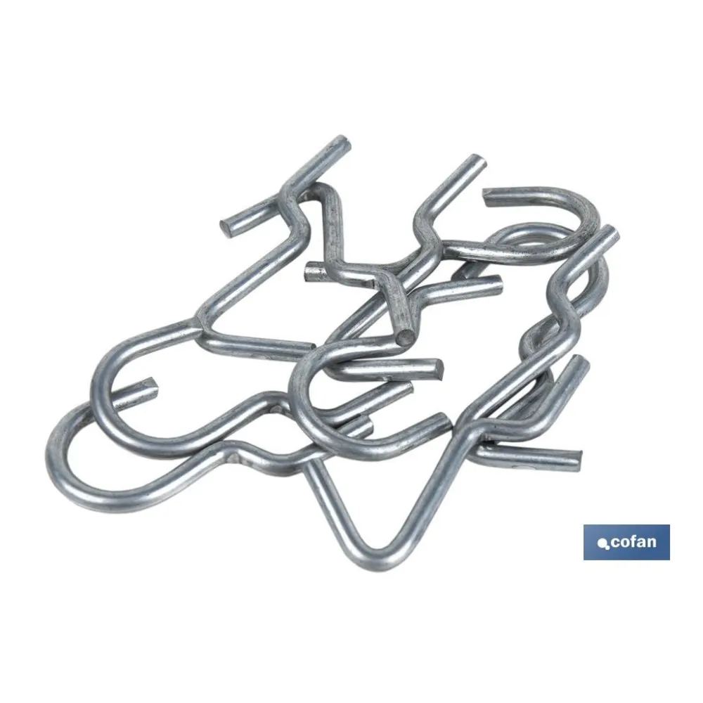 SET 10 GANCHOS SIMPLES PARA PANEL DE HERRAMIENTAS