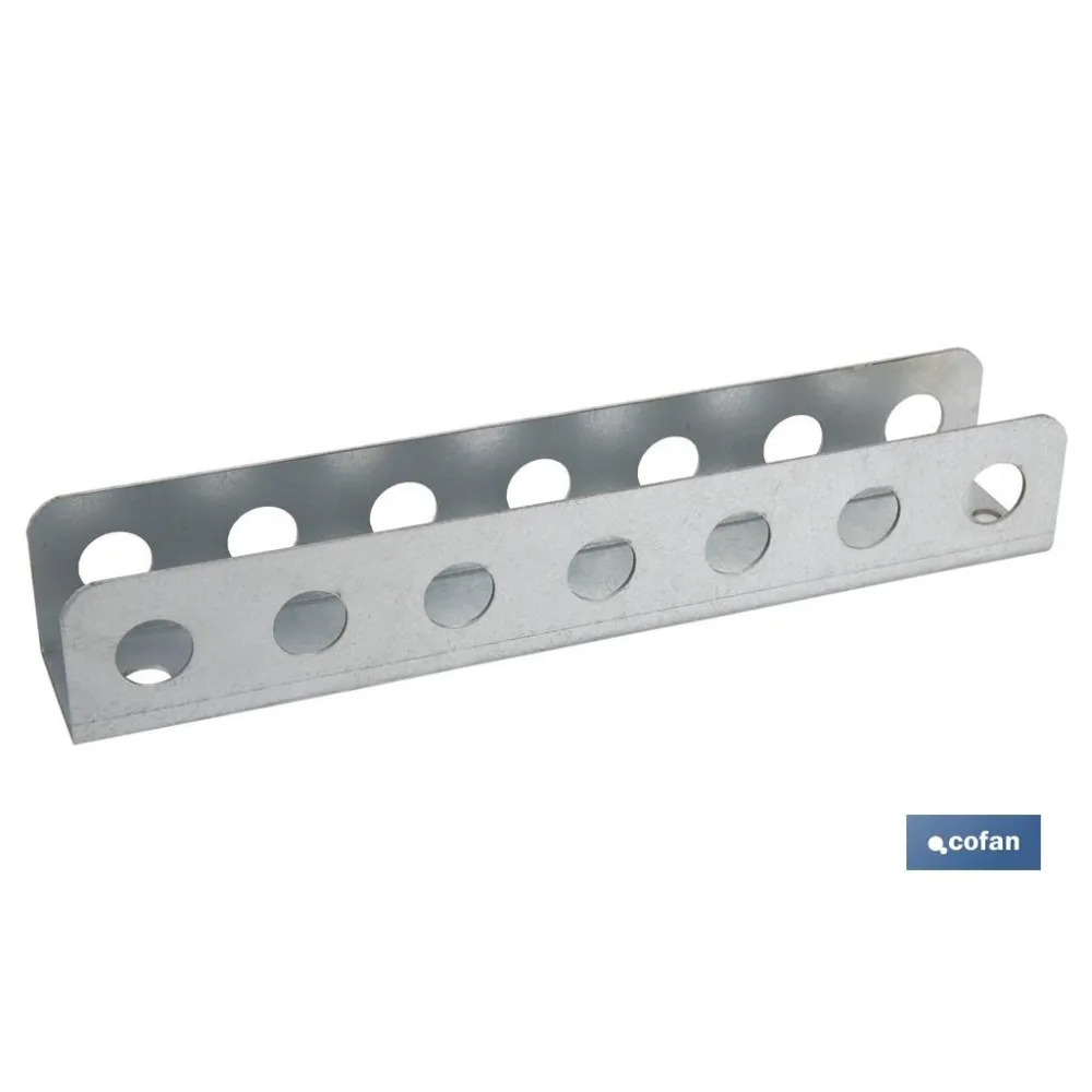 SOPORTE DESTORNILLADORES GALVANIZADO PARA PANEL DE HERRAMIENTAS L-220 MM