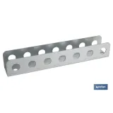 SOPORTE DESTORNILLADORES GALVANIZADO PARA PANEL DE HERRAMIENTAS L-220 MM