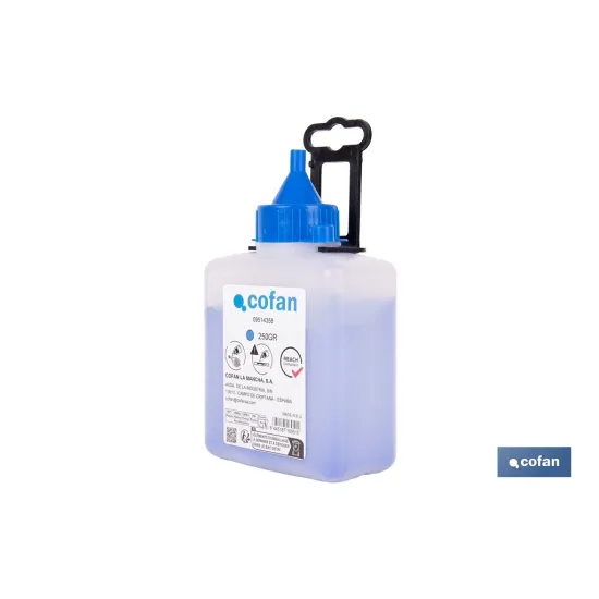 FRASCO DE POLVO AZUL 250 GRS