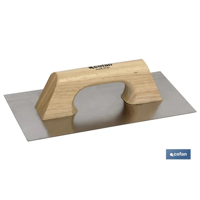 LLANA LISA INOX MANGO MADERA 300X150X0,6