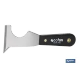 ESPATULA MULTIUSOS ACERO CARBONO MANGO PLASTICO 65MM