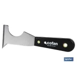 ESPATULA MULTIUSOS ACERO CARBONO MANGO PLASTICO 65MM