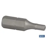 PUNTA.DEST.HEXAG. INVIOLABLE 5  25MM.
