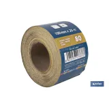 ROLLO LIJA DE PAPEL 100 X 25 M. G.80