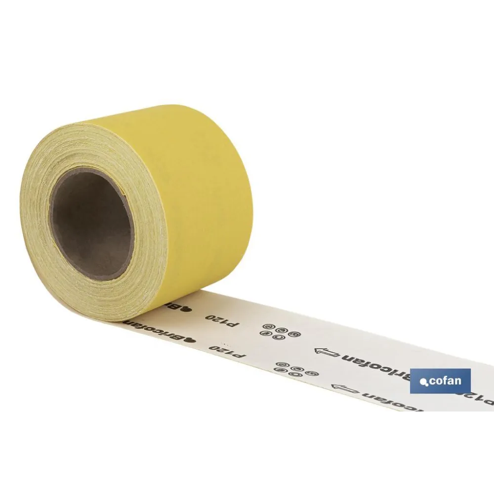 ROLLO LIJA DE PAPEL 100 X 25 M. G.120