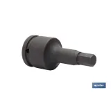 VASO IMPACTO 3/4 HEXAG. MACHO 27 MM