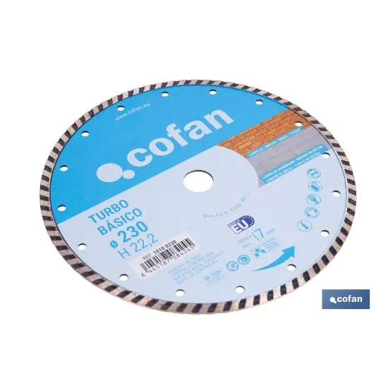 DISCO DIAMANTE TURBO BASICO 230 mm.
