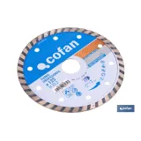 DISCO DIAM.TURBO PROFESIONAL 125MM.
