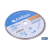 DISCO DIAM.TURBO PROFESIONAL 230MM.