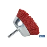 CEPILLO COPA DE NYLON 6 MM X Ø75