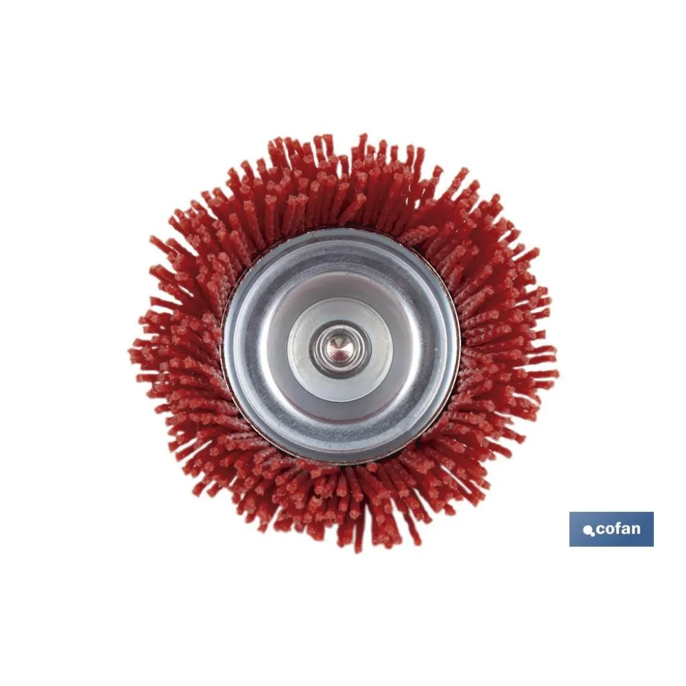 CEPILLO COPA DE NYLON 6 MM X Ø75
