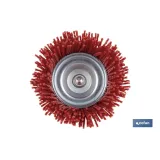 CEPILLO COPA DE NYLON 6 MM X Ø75