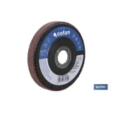 DISCO COMPACTO VELLON P/AMOLADORA ø125 4S MEDIO