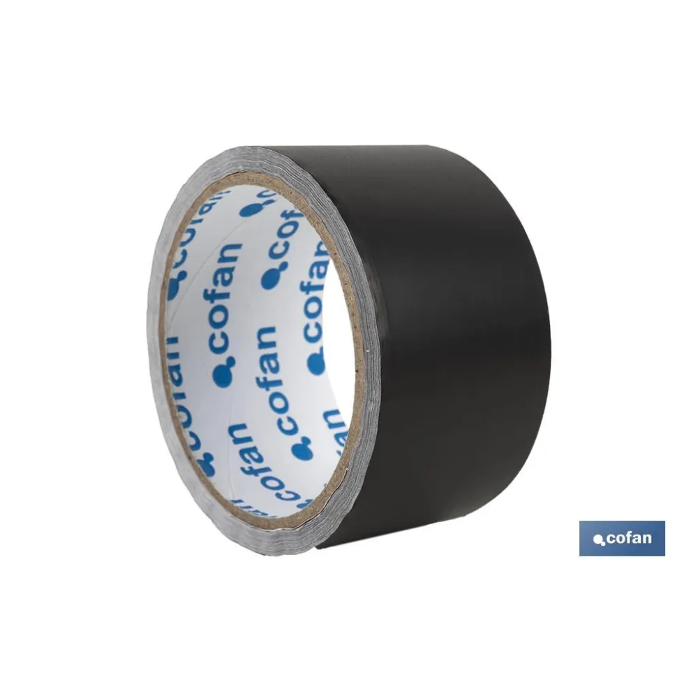 CINTA DE ALUMINIO NEGRA 30 MICRAS 50 MM X 10 M