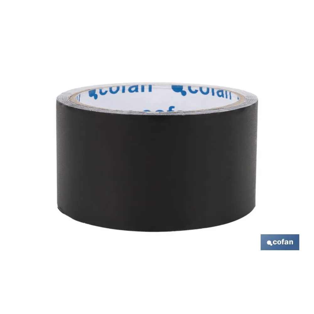 CINTA DE ALUMINIO NEGRA 30 MICRAS 50 MM X 10 M