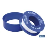 ROLLO 12 MTS CINTA PTFE DE 12mm X 0,10mm venta unitaria