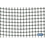 MALLA PLAST. CUADRADA JARDIN 10mm VERDE 1x25m