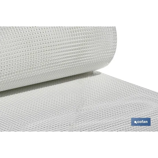 MALLA PLAST. CUADRADA JARDIN 10mm BLANCO 1x25m