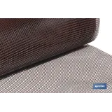 MALLA PLAST. CUADRADA JARDIN 10mm MARRON 1x25m
