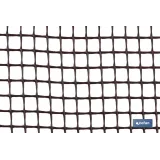MALLA PLAST. CUADRADA JARDIN 10mm MARRON 1x25m
