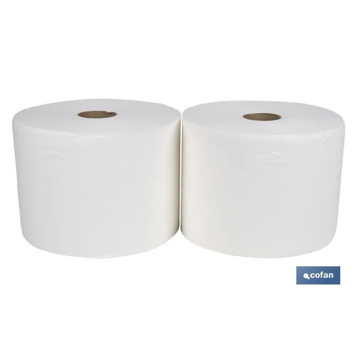 BOBINA CELULOSA EXTRA-LAMINADA VIRGEN 2 CAPAS 3K. 287 MT(2ROLLOS).