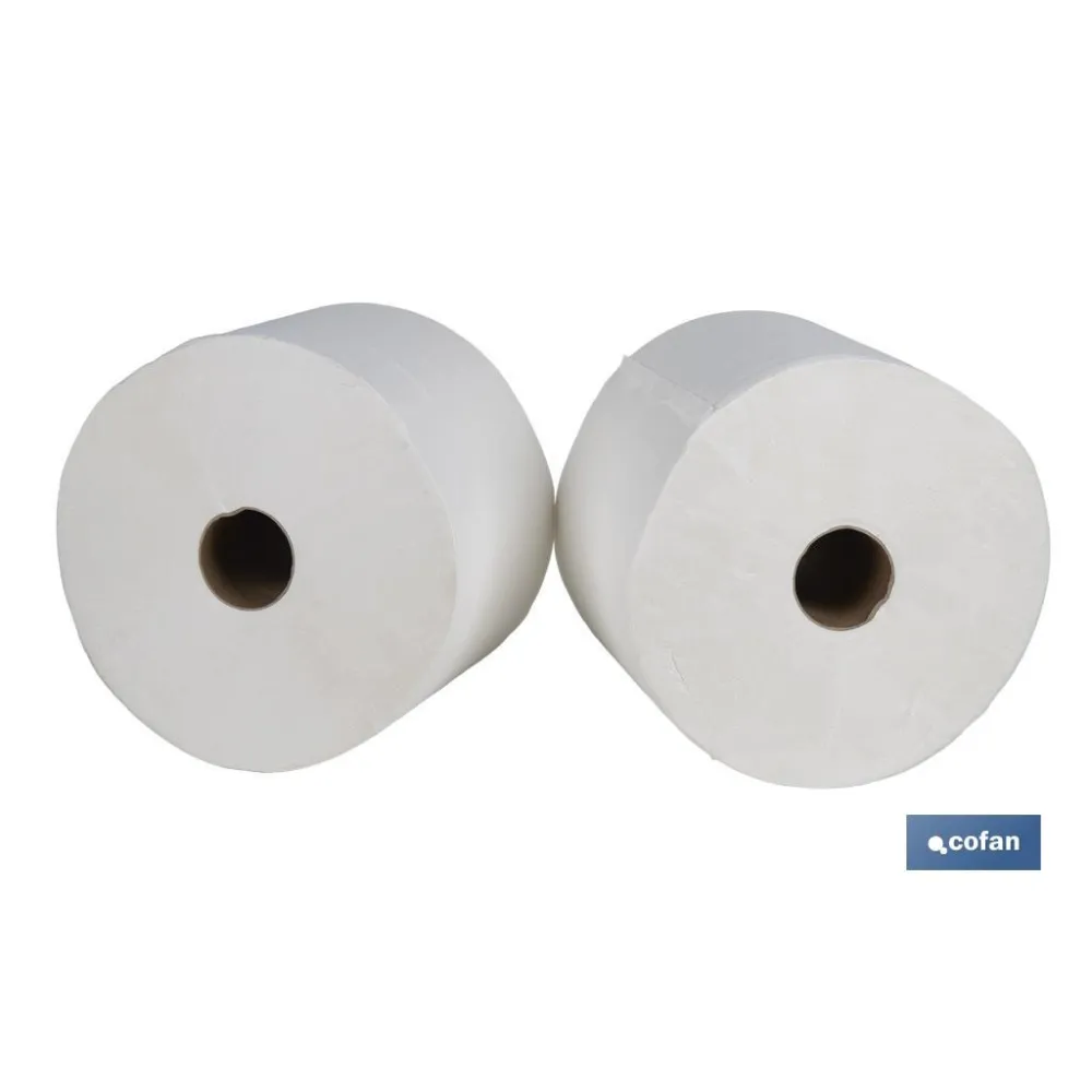 BOBINA CELULOSA EXTRA-LAMINADA VIRGEN 2 CAPAS 3K. 287 MT(2ROLLOS).
