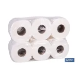 PAPEL SECAMANOS VIRGEN EXTRALAMINADO DE 2 CAPAS 90 M (6 ROLLOS)