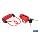 CANDADO DE FRENO DE DISCO BULÓN Ø5,5 MM CON CABLE