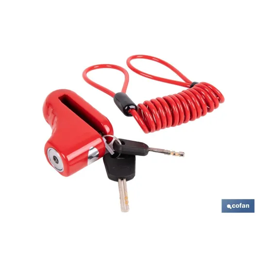 CANDADO DE FRENO DE DISCO BULÓN Ø5,5 MM CON CABLE
