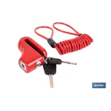 CANDADO DE FRENO DE DISCO BULÓN Ø5,5 MM CON CABLE