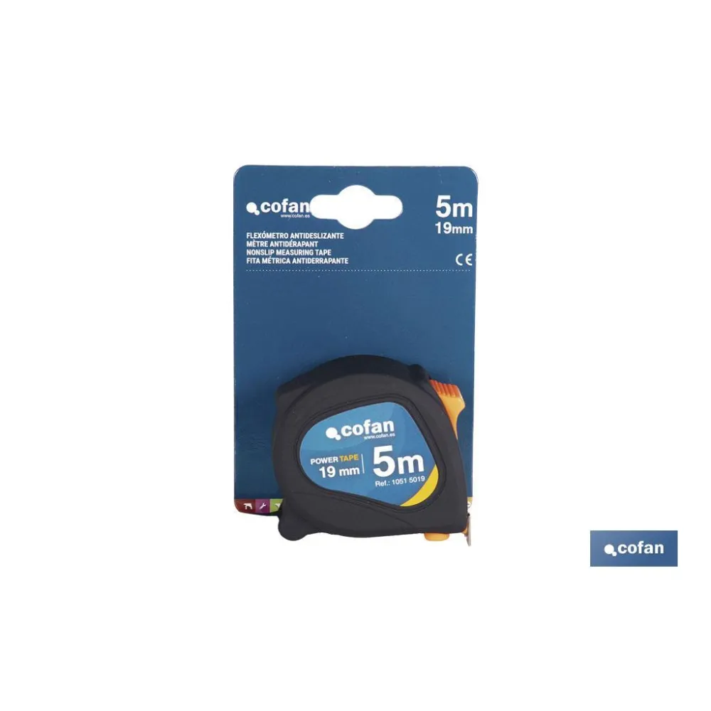 FLEXÓMETRO ANTIDESLIZANTE 19 MM X 5 M
