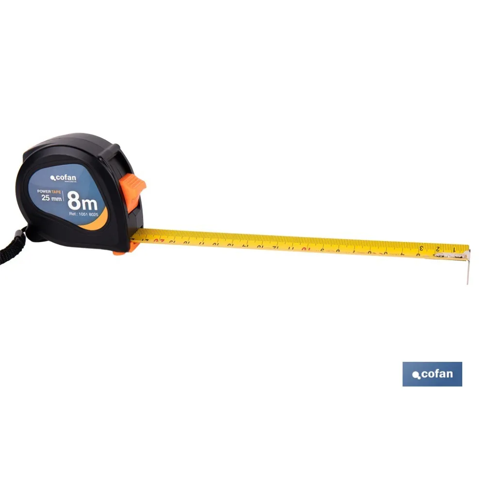 FLEXÓMETRO ANTIDESLIZANTE 25 MM X 8 M