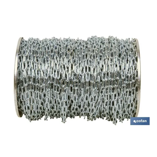 CADENA CINCADA DE 2 MM.  (200 M.)