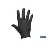 CAJA 100 UNDS. GUANTES DE NITRILO NEGRO T - L