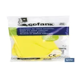 GUANTE AMARILLO LATEX  FLOCADO T6 VENTA UNITARIA