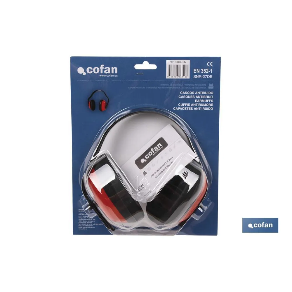 BLISTER AURICULARES DE PROTECCIÓN SNR:27db