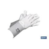 GUANTE VACUNO C/MANGUITO 13CMS T-9