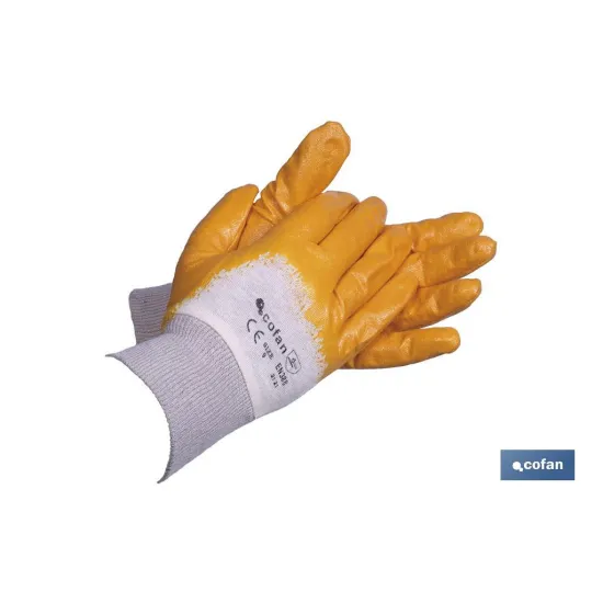 GUANTES NITRILO AMARILLO T-8