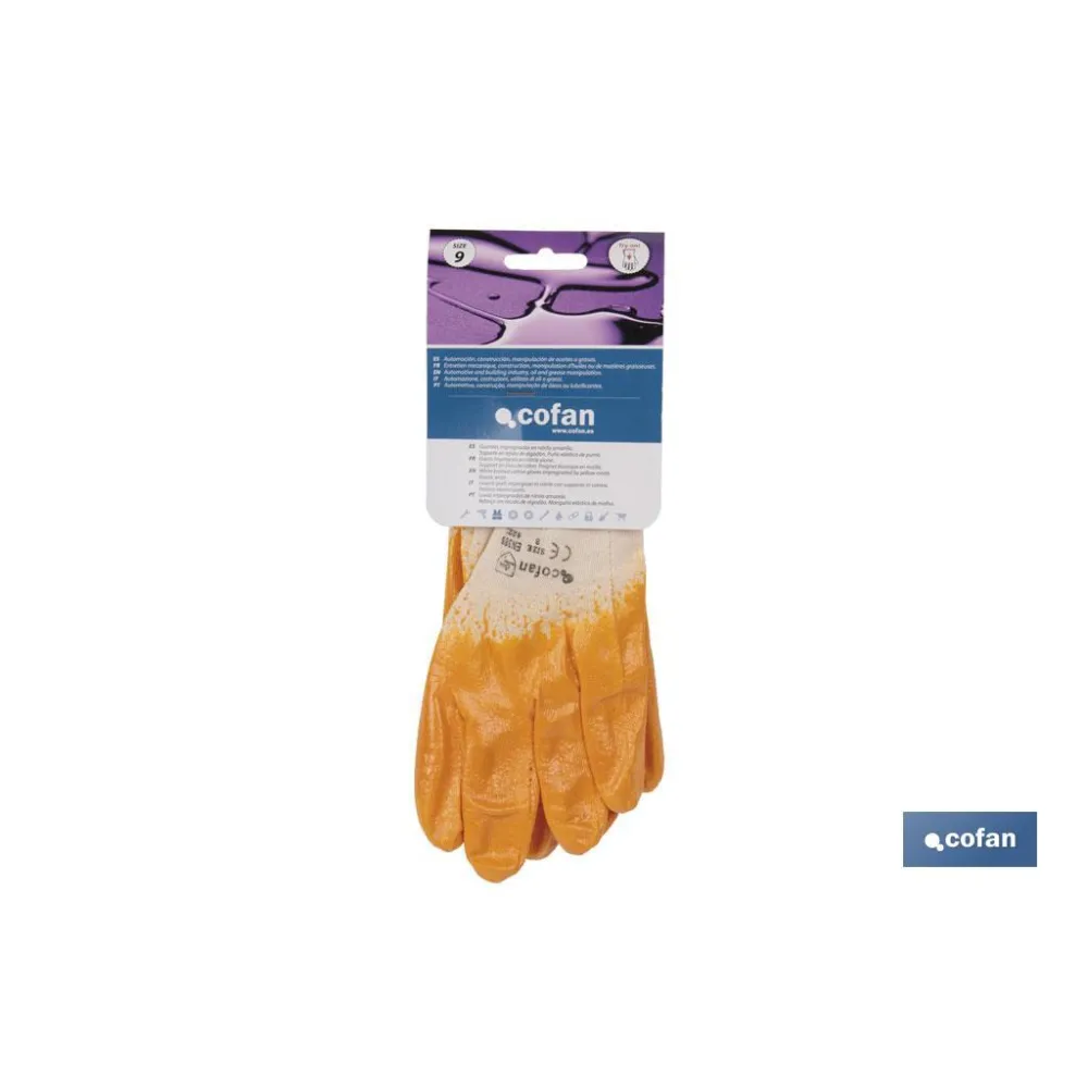 GUANTES NITRILO AMARILLO T-8