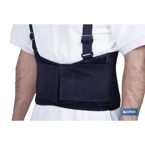 FAJA DE TRABAJO CON TIRANTES TALLA L