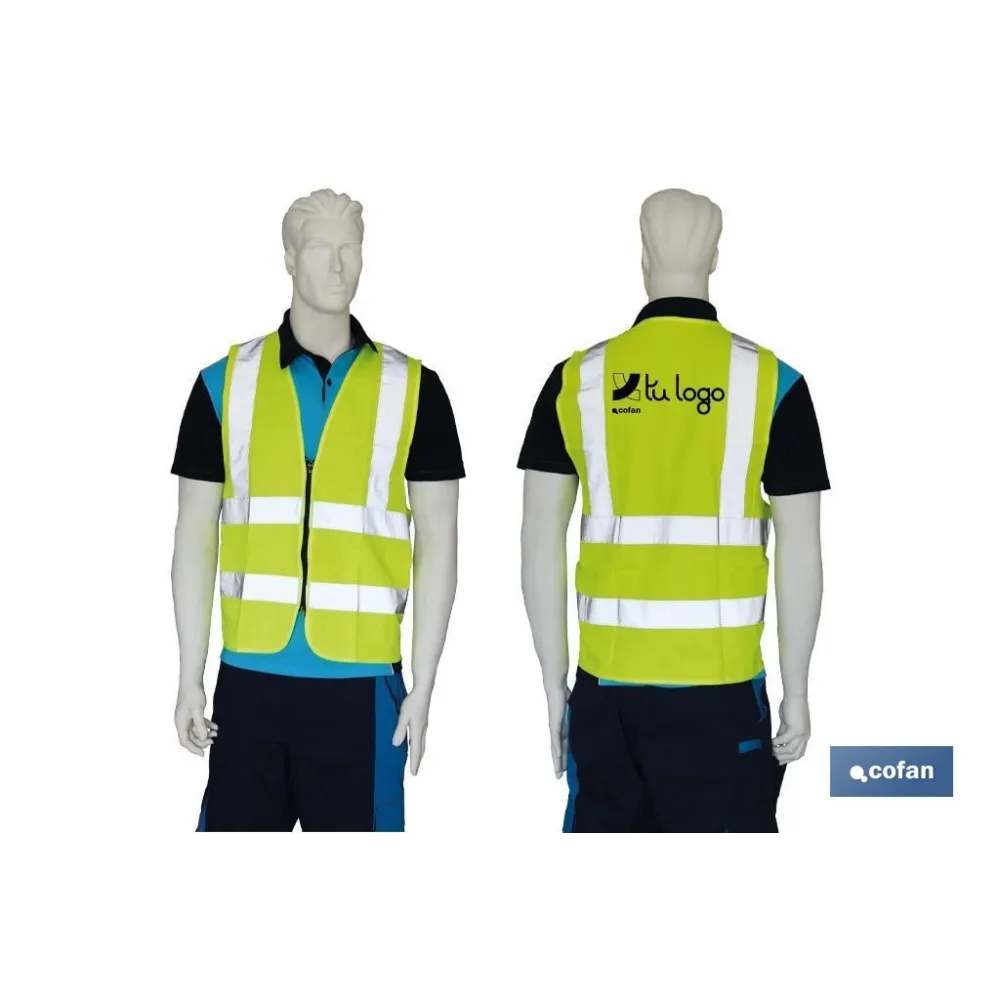 CHALECO AMARILLO CON CREMALLERA T-L