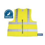 CHALECO AMARILLO CON CREMALLERA T-XXL