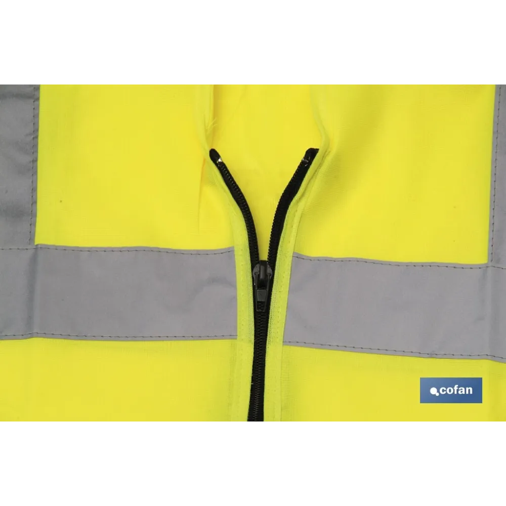 CHALECO AMARILLO CON CREMALLERA T-XXL
