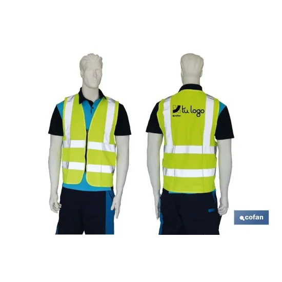CHALECO AMARILLO CON CREMALLERA T-XXL