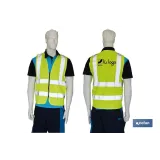 CHALECO AMARILLO CON CREMALLERA T-XXL